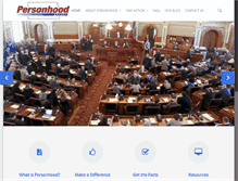 Tablet Screenshot of personhoodkansas.org
